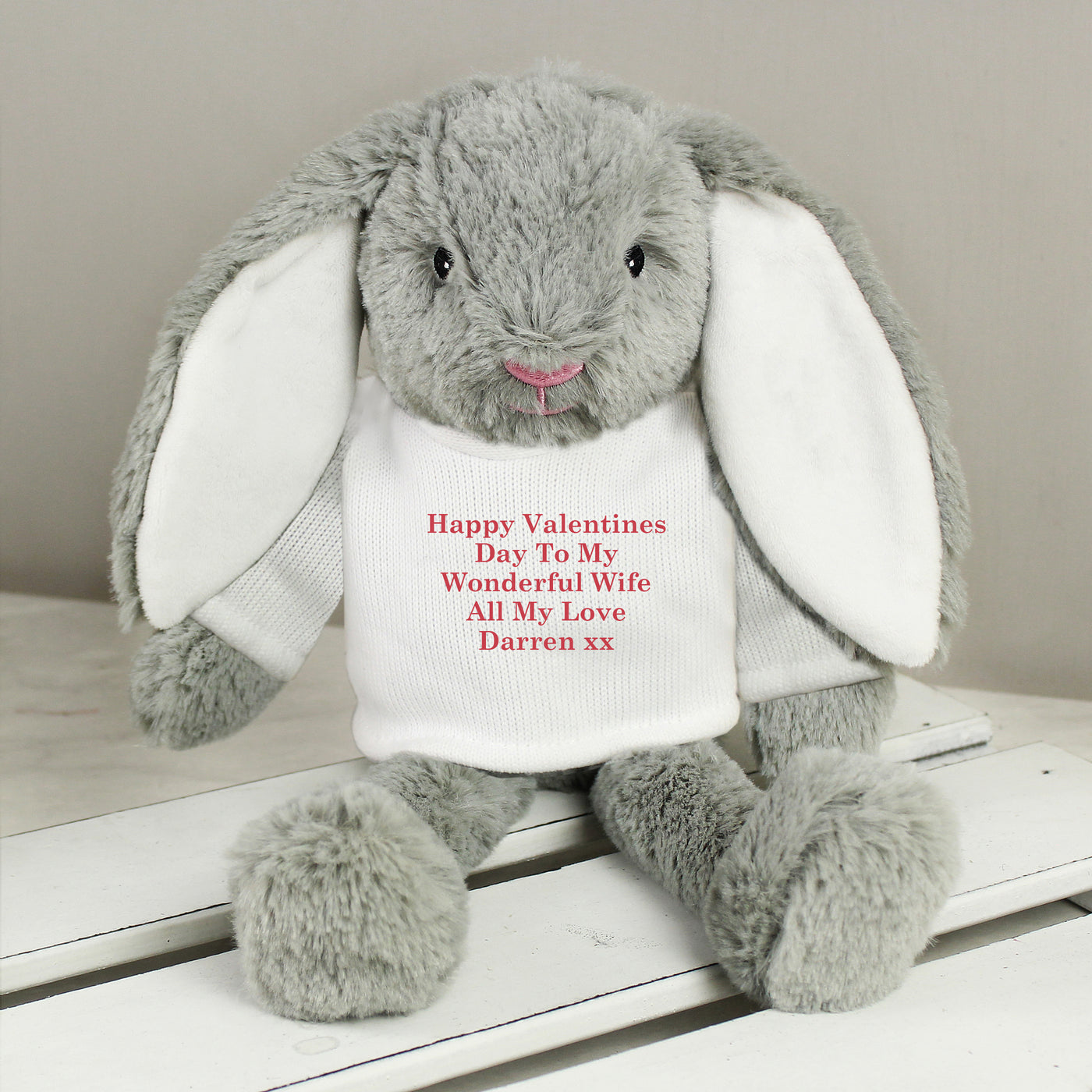 Personalised Christmas Bunny Soft Toy - Shop Personalised Gifts