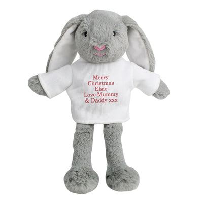 Personalised Christmas Bunny Soft Toy - Shop Personalised Gifts