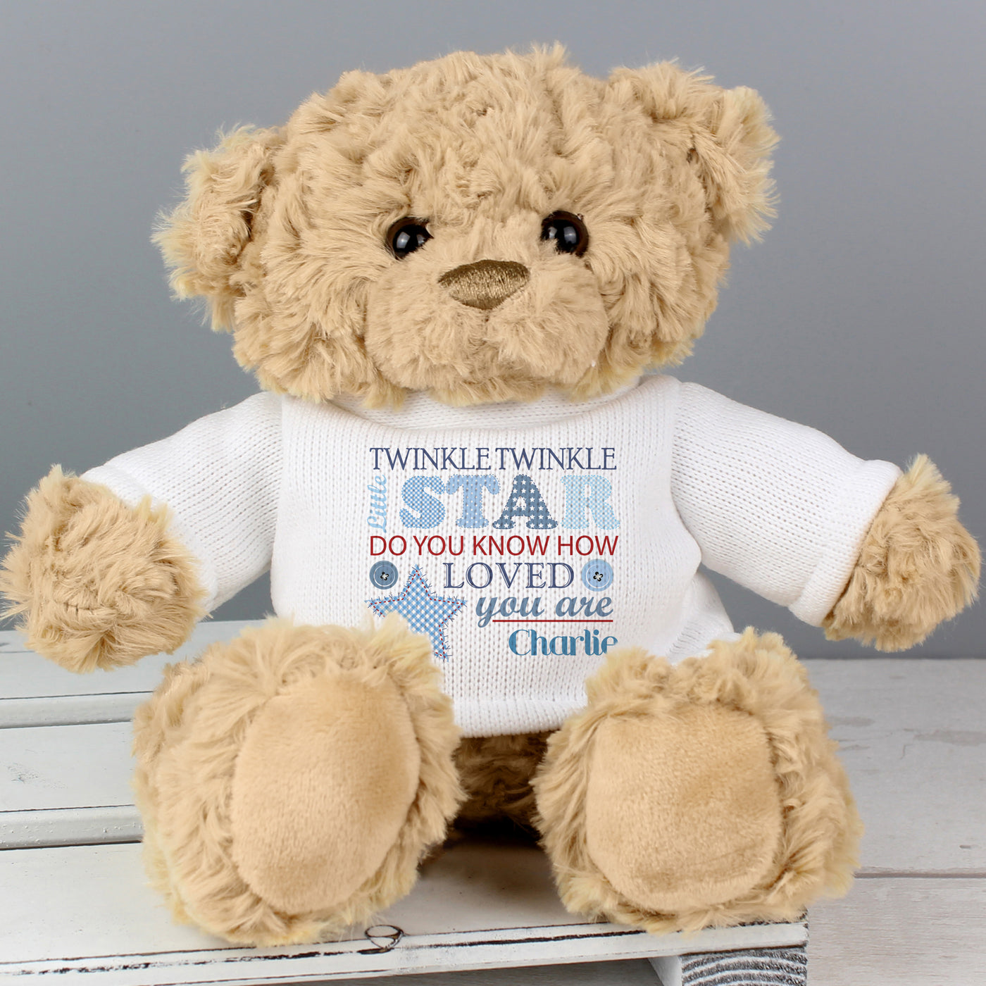 Personalised Twinkle Boys Teddy Bear - Shop Personalised Gifts