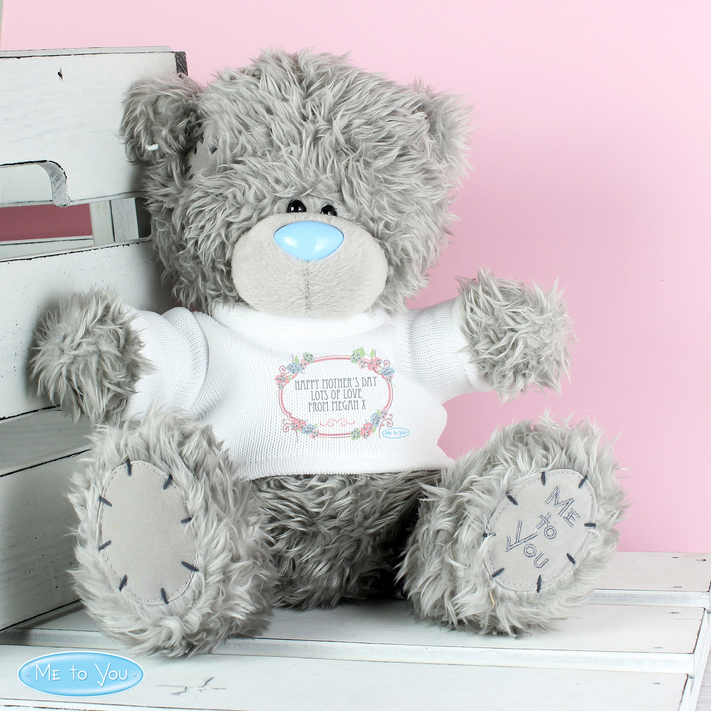 Personalised Me To You Teddy Bear with Floral T-Shirt - Shop Personalised Gifts