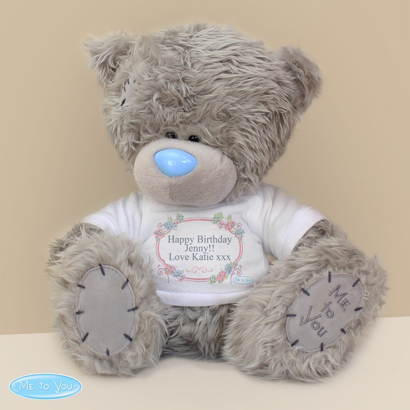 Personalised Me To You Teddy Bear with Floral T-Shirt - Shop Personalised Gifts