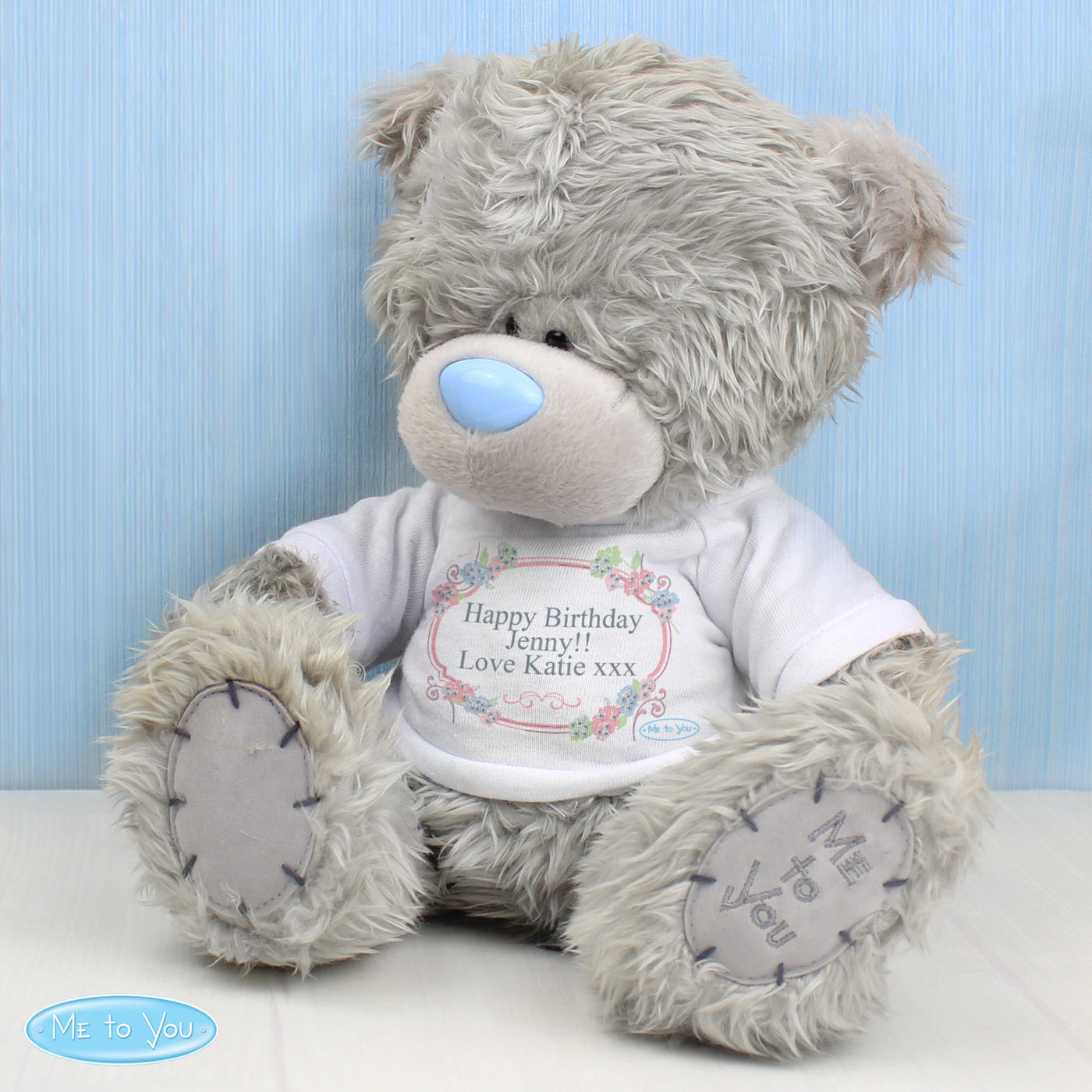Personalised Me To You Teddy Bear with Floral T-Shirt - Shop Personalised Gifts