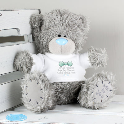 Personalised Me To You Boy's Teddy Bear with T-Shirt: for Pageboy and Usher - Shop Personalised Gifts