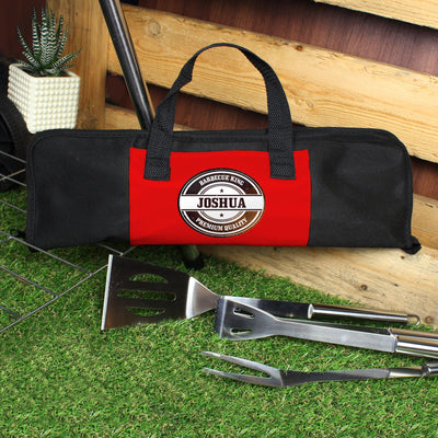 Personalised Stamp Stainless Steel BBQ Kit - Shop Personalised Gifts