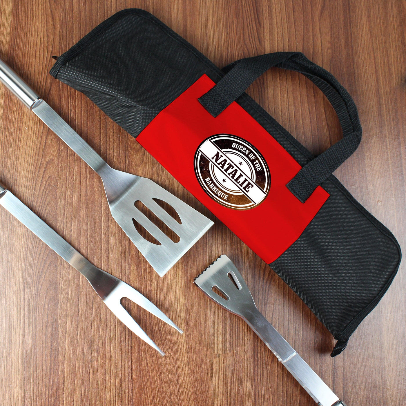 Personalised Stamp Stainless Steel BBQ Kit - Shop Personalised Gifts