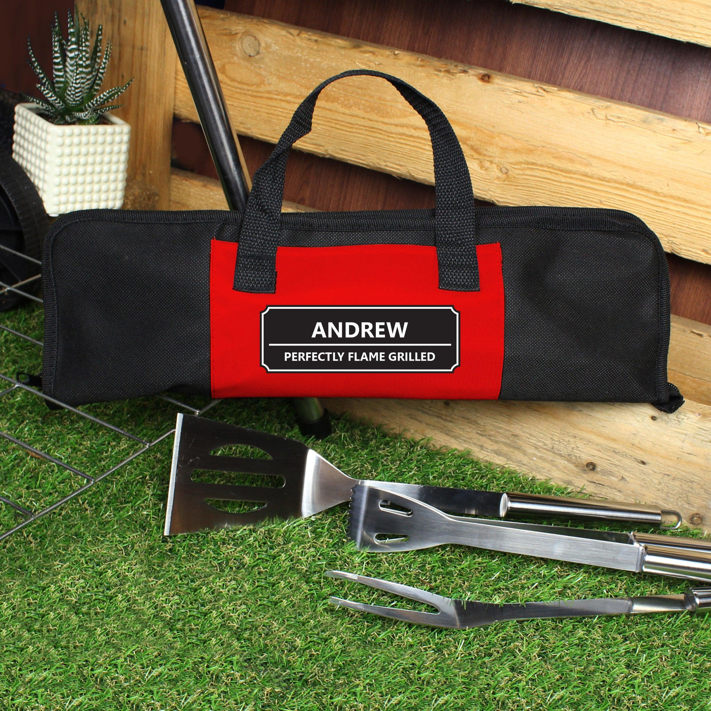 Personalised Classic Stainless Steel BBQ Kit - Shop Personalised Gifts