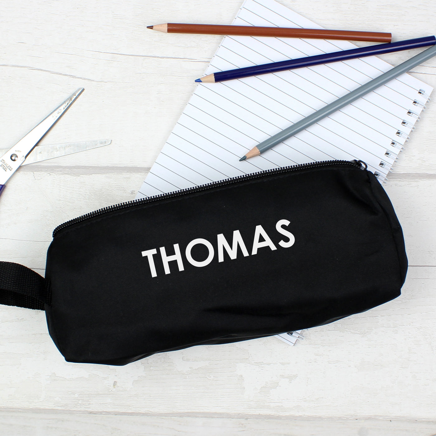 Personalised Black Pencil Case - Shop Personalised Gifts