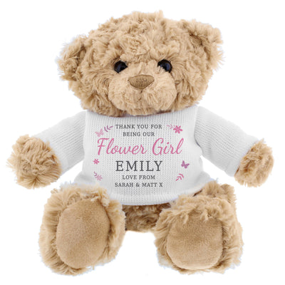 Personalised Girls Free Text Teddy Bear - Shop Personalised Gifts