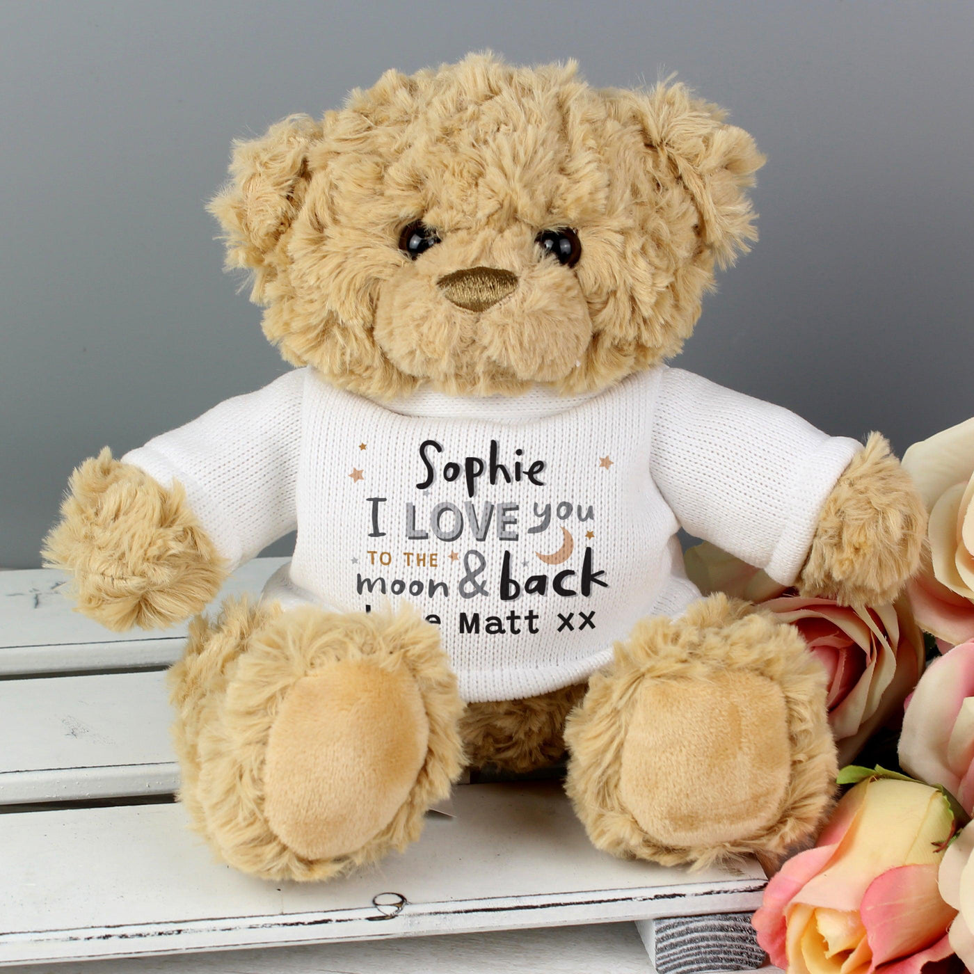 Personalised To the Moon and Back Teddy Bear - Shop Personalised Gifts