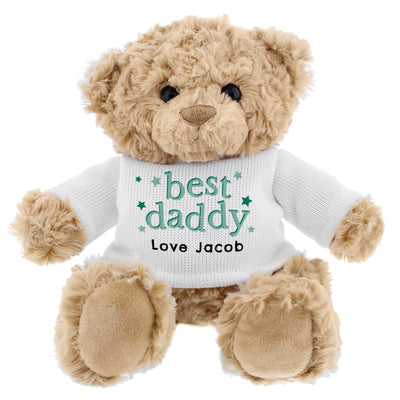 Personalised Best Daddy Teddy Bear - Shop Personalised Gifts