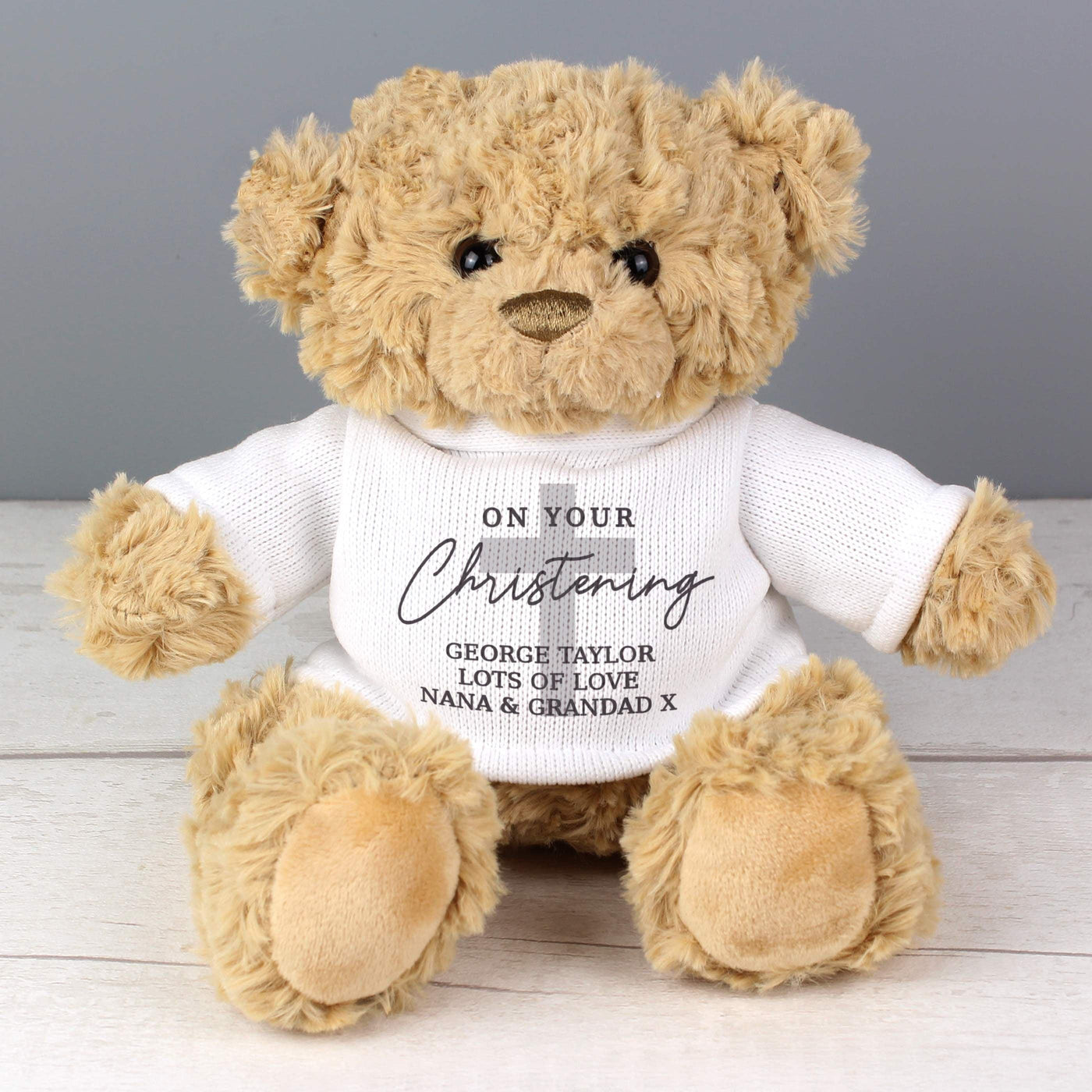 Personalised On Your Christening Teddy Bear - Shop Personalised Gifts
