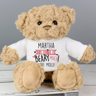 Personalised Love You Beary Much Teddy Bear - Shop Personalised Gifts