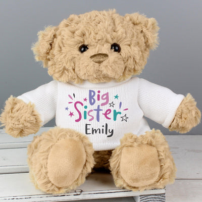 Personalised Big Sister Teddy Bear - Shop Personalised Gifts