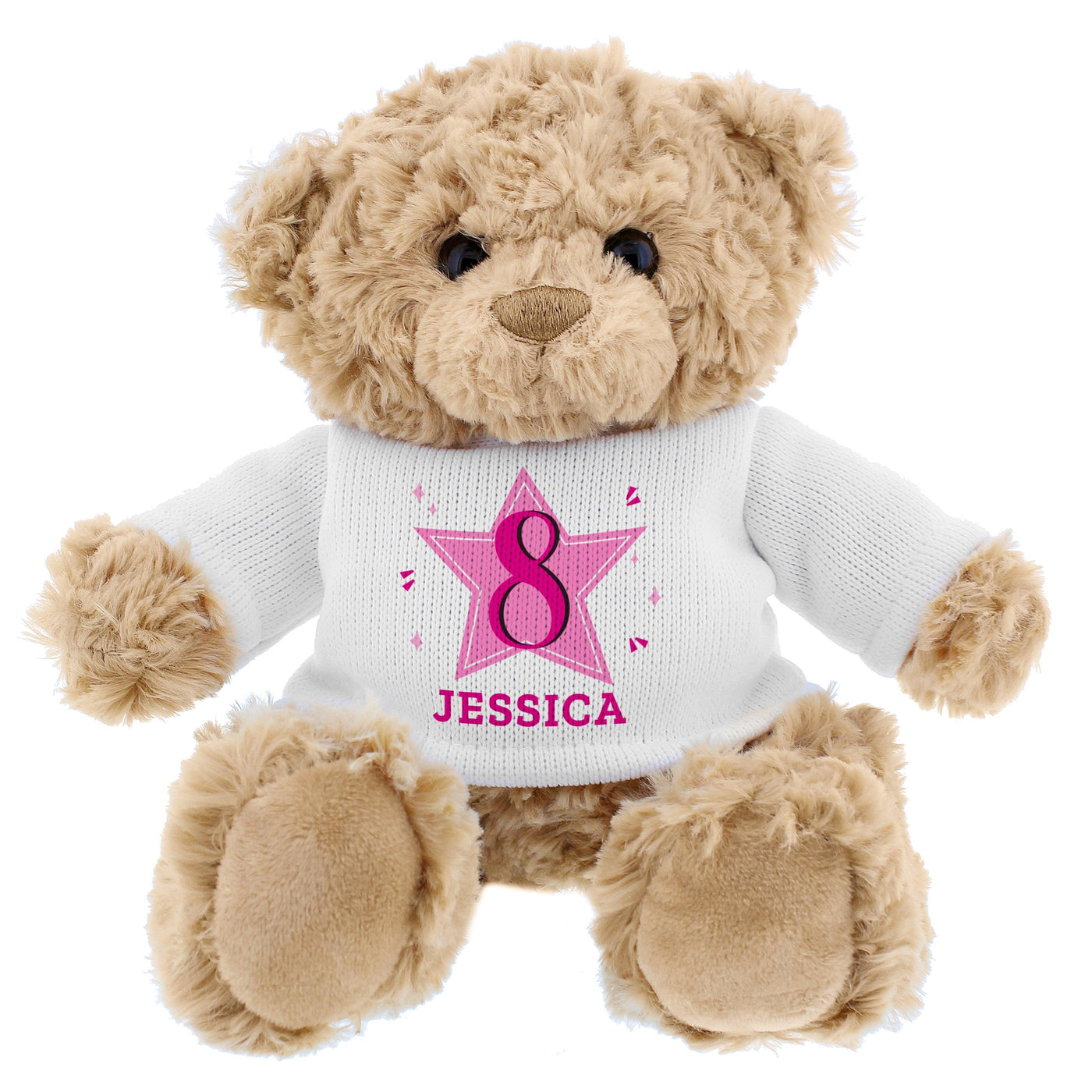 Personalised Pink Big Age Teddy Bear - Shop Personalised Gifts