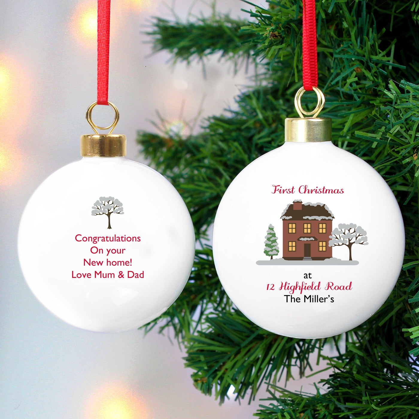 Personalised Cosy Christmas Bauble - Shop Personalised Gifts