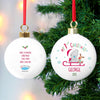Personalised Tiny Tatty Teddy My 1st Christmas Sleigh Bauble - Shop Personalised Gifts