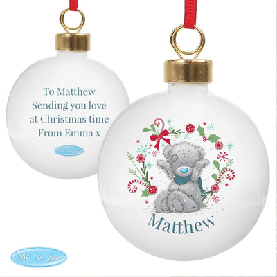 Personalised Me To You 'For Grandad, Dad' Christmas Bauble - Shop Personalised Gifts