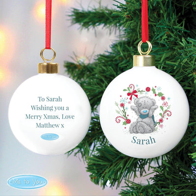 Personalised Me To You 'For Grandad, Dad' Christmas Bauble - Shop Personalised Gifts