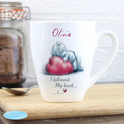 Personalised Me To You Heart Bone China Latte Mug - Shop Personalised Gifts