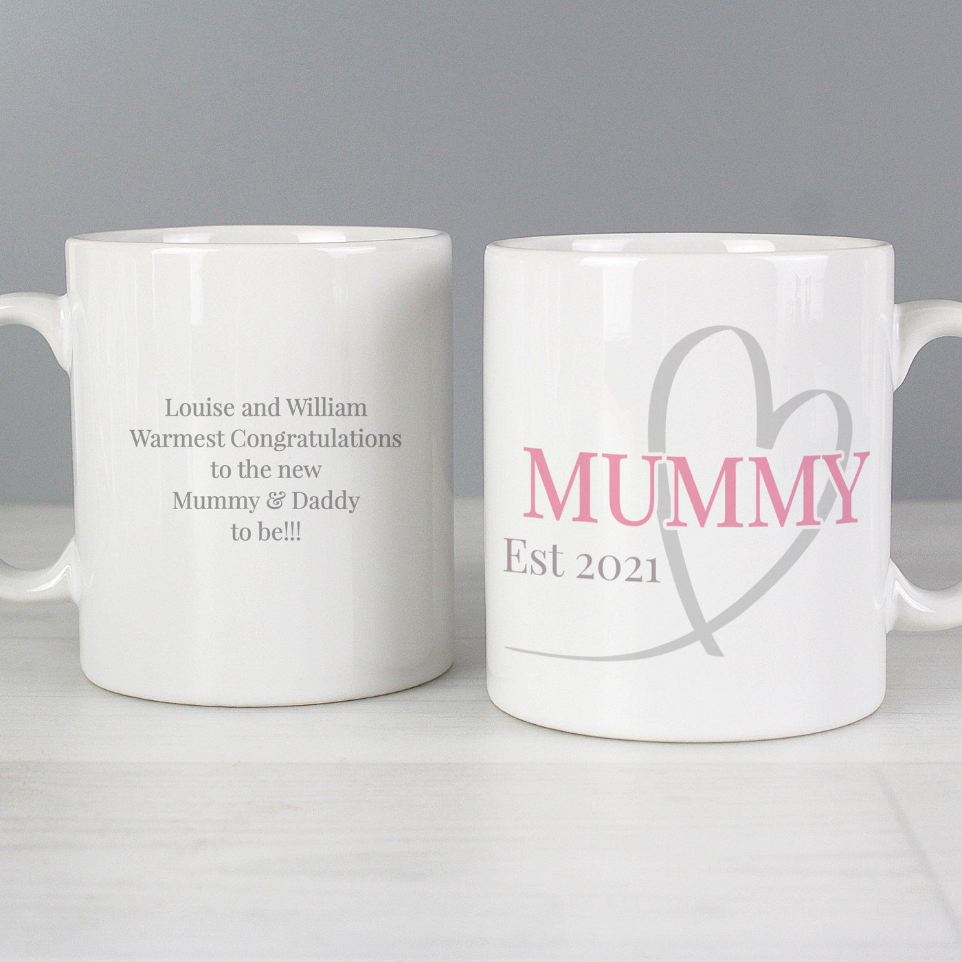 Personalised Mummy & Daddy Ceramic Mug Set - Shop Personalised Gifts