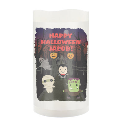 Personalised Halloween LED Candle Multi Message - Shop Personalised Gifts