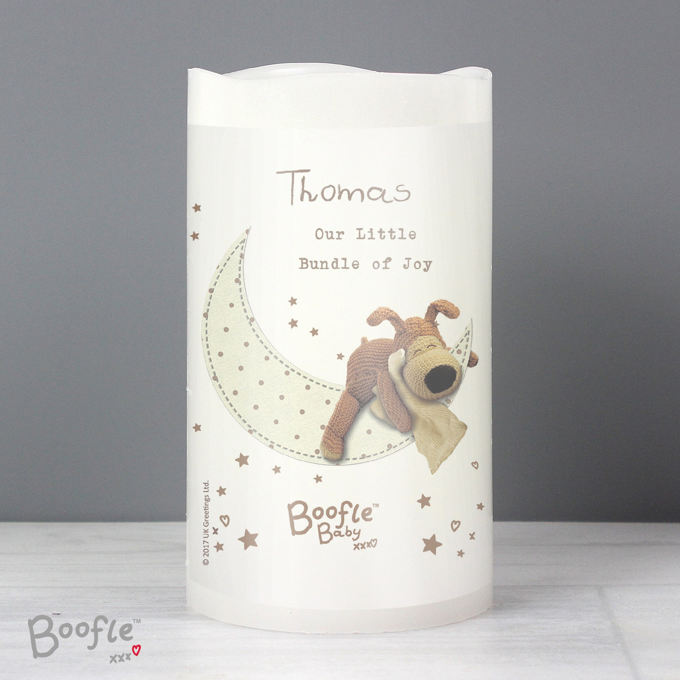 Personalised Boofle Baby Nightlight LED Candle - Shop Personalised Gifts