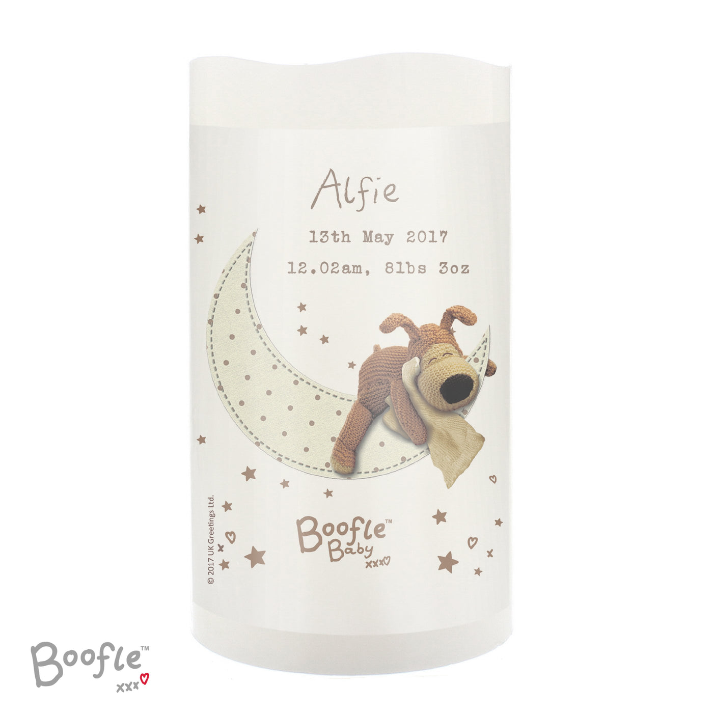 Personalised Boofle Baby Nightlight LED Candle - Shop Personalised Gifts