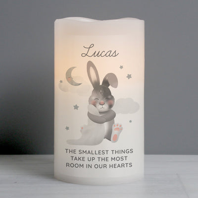 Personalised Baby Easter Bunny LED Candle - Shop Personalised Gifts