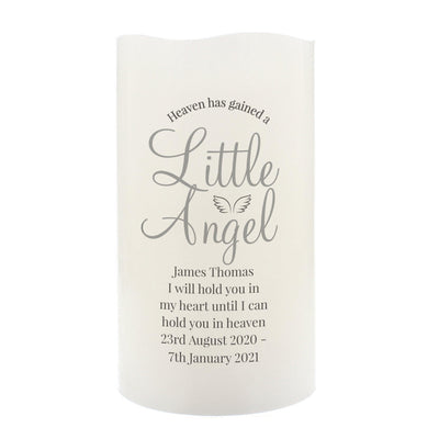 Personalised Little Angel LED Candle - Shop Personalised Gifts