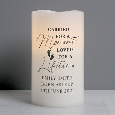Personalised Carried For A Moment Led Candle - Shop Personalised Gifts