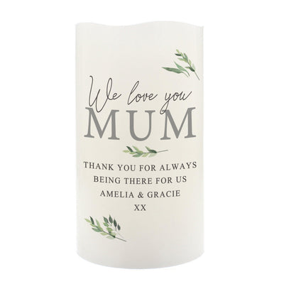 Personalised Botanical LED Candle - Shop Personalised Gifts