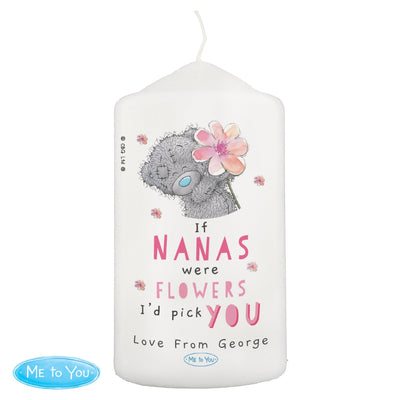 Personalised Me To You If... Were Flowers Wax Pillar Candle - Shop Personalised Gifts