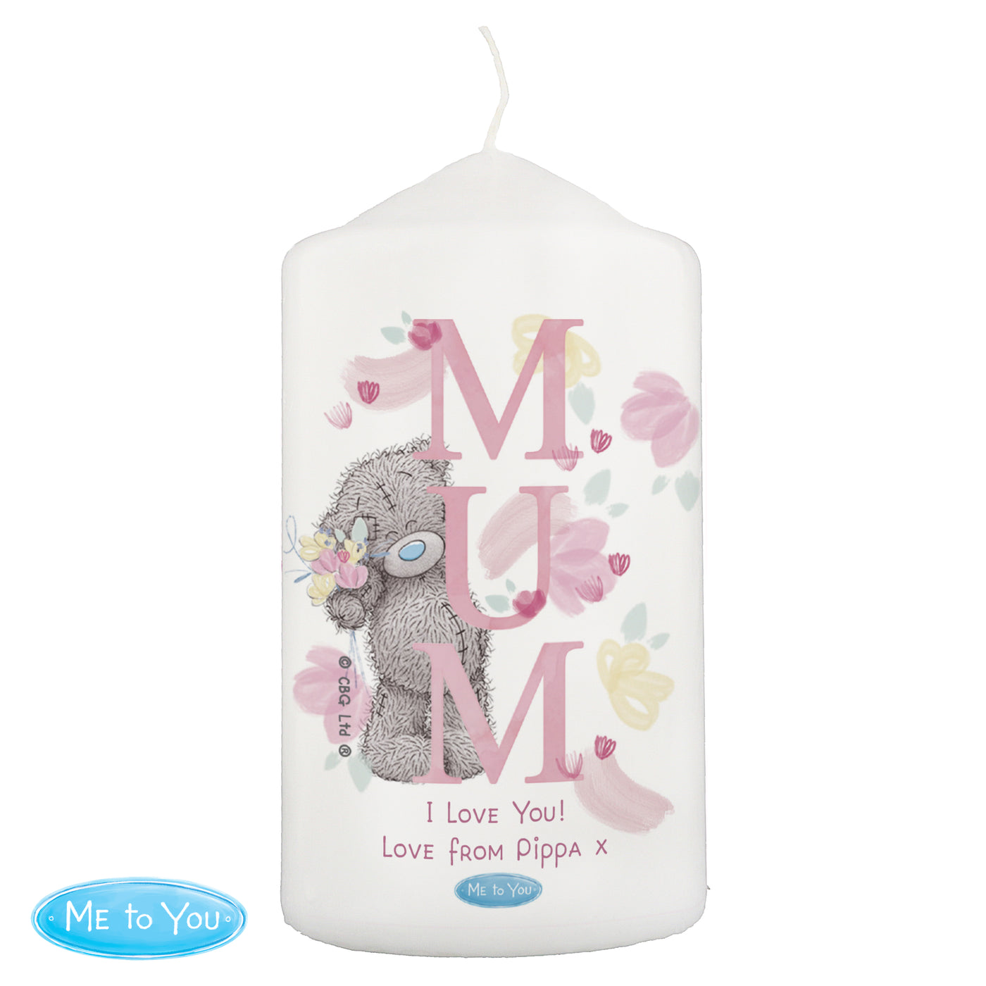 Personalised Me to You MUM Pillar Wax Candle