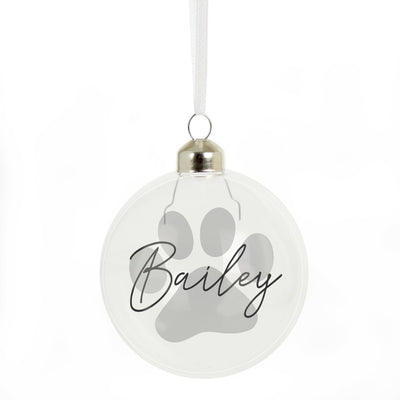 Personalised Pet Glass Bauble - Shop Personalised Gifts
