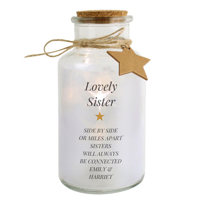 Personalised Free Text LED Glass Jar - Shop Personalised Gifts