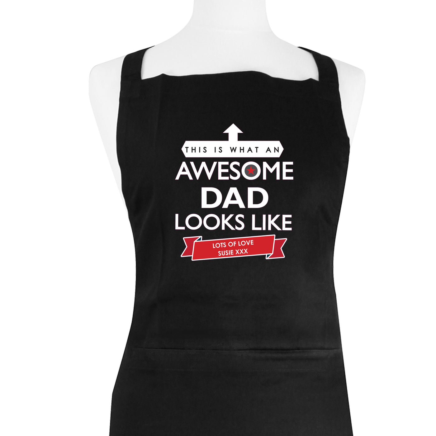 Personalised 'This is What an Awesome... Looks Like' Black Apron - Shop Personalised Gifts