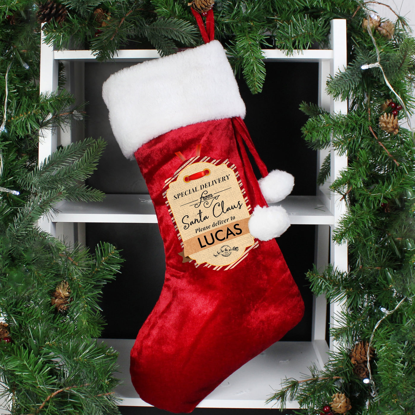 Personalised Special Delivery Luxury Stocking - Shop Personalised Gifts