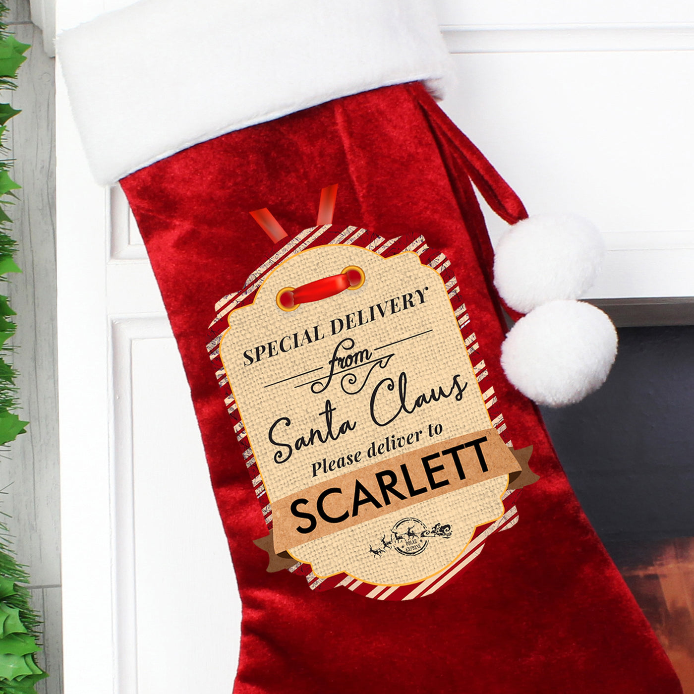 Personalised Special Delivery Luxury Stocking - Shop Personalised Gifts