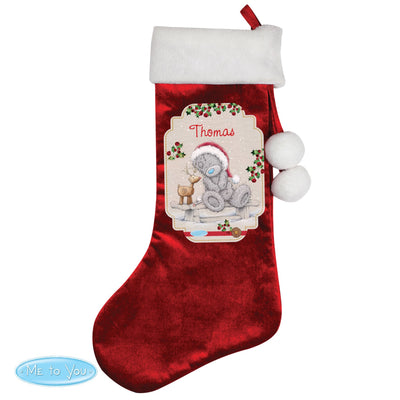 Personalised Me to You Reindeer Luxury Stocking for Christmas - Shop Personalised Gifts