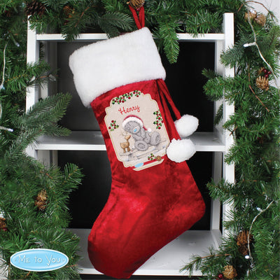 Personalised Me to You Reindeer Luxury Stocking for Christmas - Shop Personalised Gifts