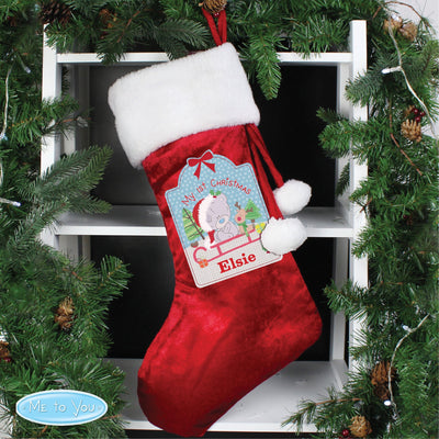 Personalised Tiny Tatty Teddy My 1st Christmas Luxury Stocking - Shop Personalised Gifts