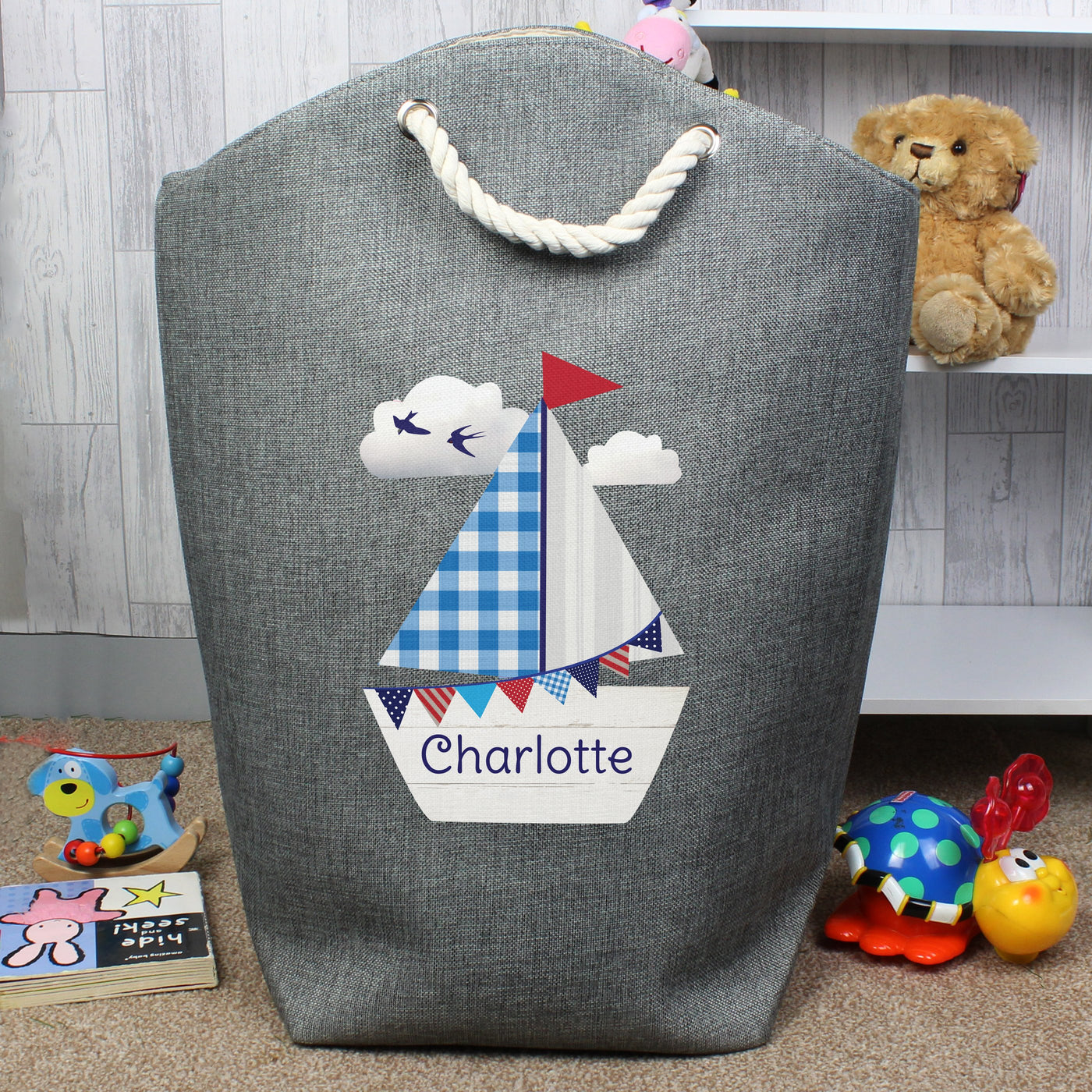 Personalised Sailboat Storage Bag - Shop Personalised Gifts