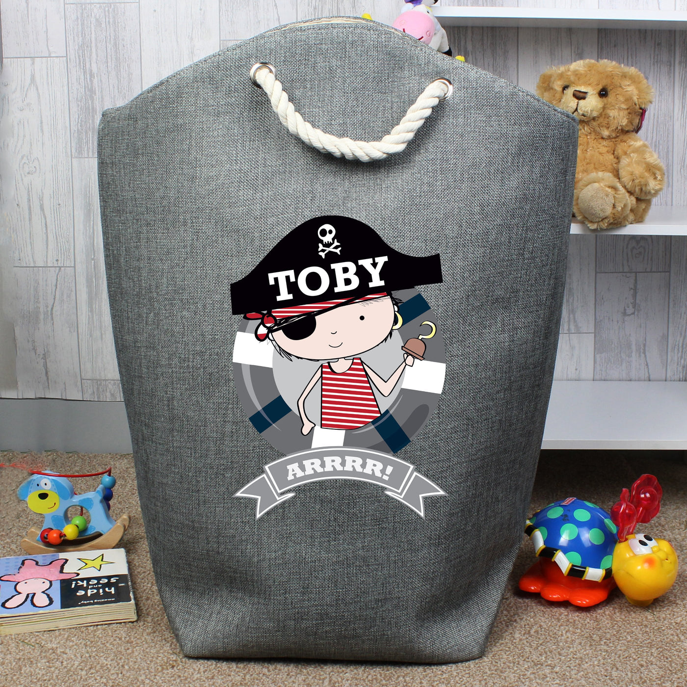 Personalised Pirate Storage Bag - Shop Personalised Gifts