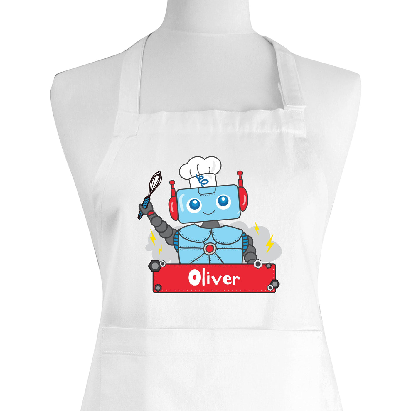 Personalised Robot Children's Apron - Shop Personalised Gifts