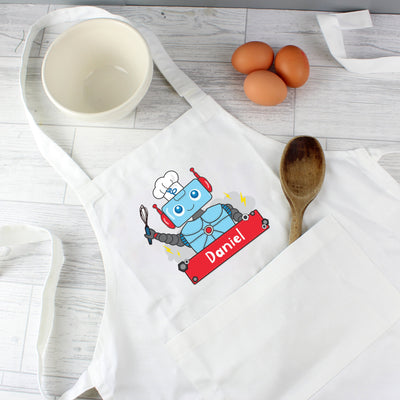 Personalised Robot Children's Apron - Shop Personalised Gifts