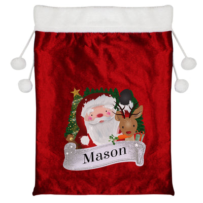 Personalised Red Christmas Santa Sack for Christmas - Shop Personalised Gifts