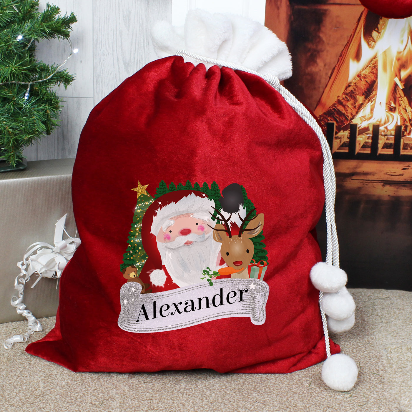 Personalised Red Christmas Santa Sack for Christmas - Shop Personalised Gifts