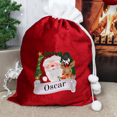 Personalised Red Christmas Santa Sack for Christmas - Shop Personalised Gifts