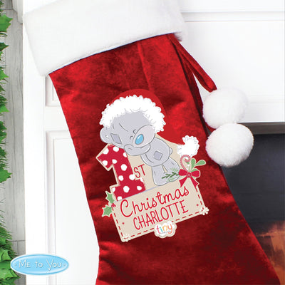 Personalised Tiny Tatty Teddy 'My 1st Christmas' Luxury Stocking - Shop Personalised Gifts