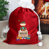 Personalised Christmas Elf Luxury Pom Pom Sack - Shop Personalised Gifts